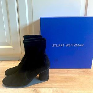 💯Authentic Stuart Weitzman, Margot 75 suede boots, size 5.5